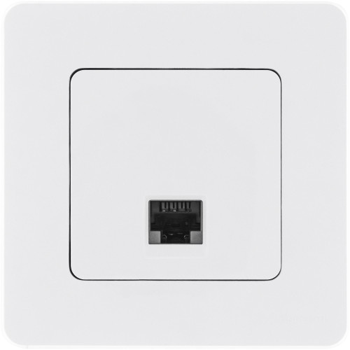 INSPIRIA Розетка компьютерная RJ45 категория 6 UTP белый INSPIRIA Розетка компьютерная RJ45 категория 6 UTP белый