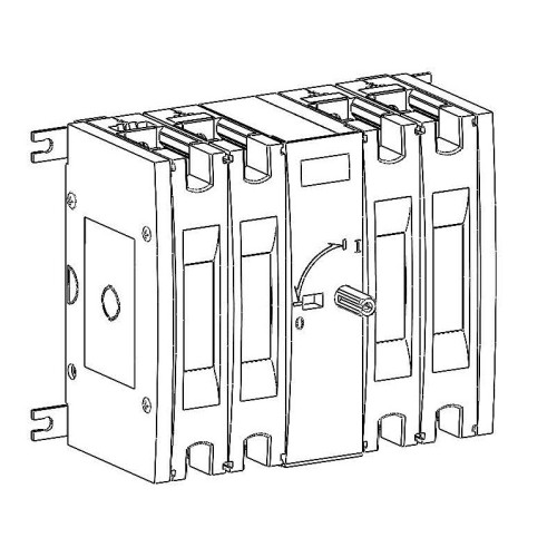 ВЫКЛ.-РАЗЪЕДИНИТЕЛЬ SYSTEMEPACT SD160 4P 63A РУКОЯТКА ФРОНТ. ЦЕНТР_РУКОЯТКА ЗАКАЗЫВАЕТСЯ ОТДЕЛЬНО
