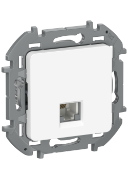 IEKINSPIRIA Розетка телефонная RJ11 6738201 белый IEK