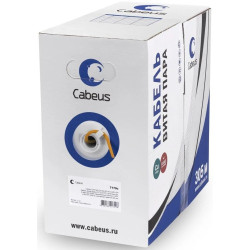 Кабель информационный Cabeus UTP-4P-Cat.5e-SOLID-LSZH кат.5E U/UTP 4 пары LSZH внутренний 305м оранжевый