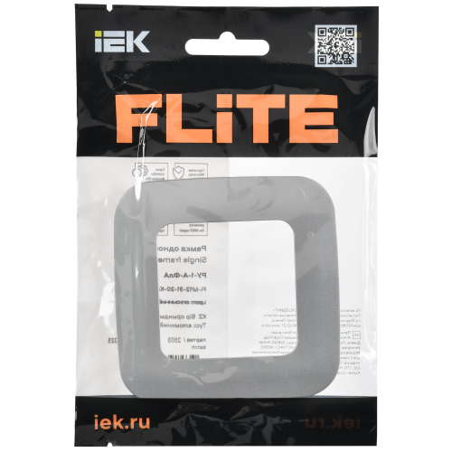 FLITE Рамка 1-местная РУ-1-А-ФлА алюминий IEK FLITE Рамка 1-местная РУ-1-А-ФлА алюминий IEK