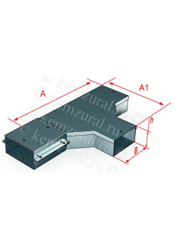 Короб тройниковый СТ 100х100 УХЛ1 (S=0.7мм) КЭМЗ 382 101001 57