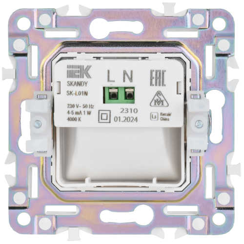 SKANDY Подсветка LED встраиваемая SK-L01N металл никель IEK SKANDY Подсветка LED встраиваемая SK-L01N металл никель IEK