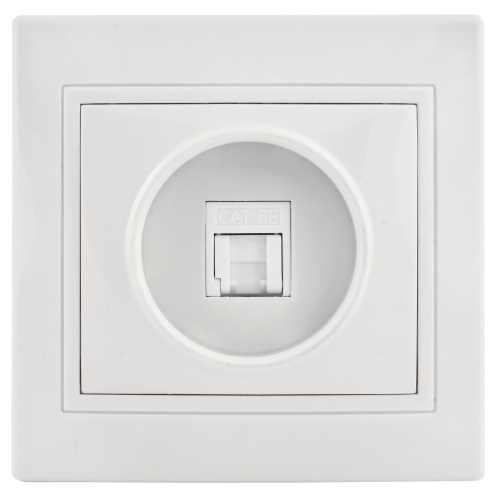 KVARTA Розетка 1-местная компьютерная RJ45 кат.5е РК10-КБ белый GENERICA KVARTA Розетка 1-местная компьютерная RJ45 кат.5е РК10-КБ белый GENERICA