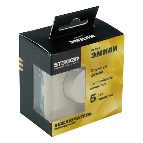 Выключатель диммирующий (механизм), STEKKER, 250В, 500W, серия Эмили, RSW10-5106-08, кашемир, soft touch Выключатель диммирующий (механизм), STEKKER, 250В, 500W, серия Эмили, RSW10-5106-08, кашемир, soft touch