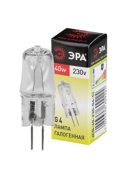 Лампа галогенная G4-JCD-40W-230V-Cl 40Вт G4 230В Эра C0039280