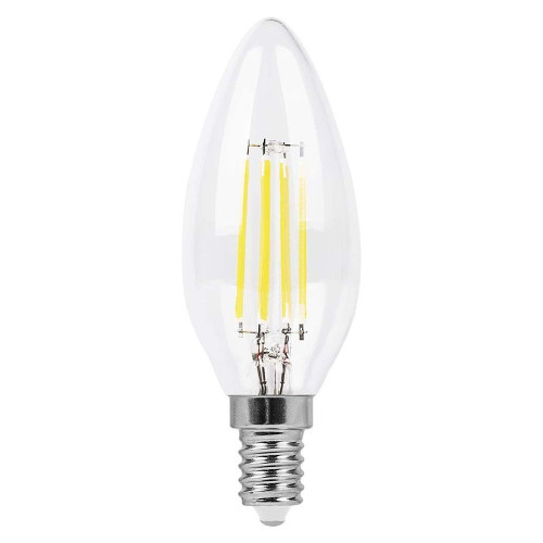 Лампа светодиодная диммируемая Feron LB-166 Свеча E14 7W 230V 2700K Лампа светодиодная диммируемая Feron LB-166 Свеча E14 7W 230V 2700K