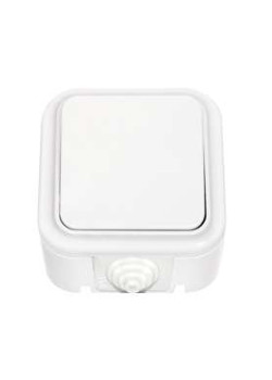 Переключатель проходной 1-кл. ОП 10А IP44 бел. Bylectrica А6/2 10-872