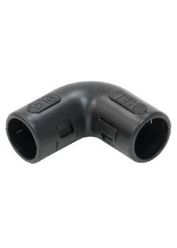 Поворот открывающийся на 90град. CI16G черн. IEK CTA10D-CIG16-K02-050