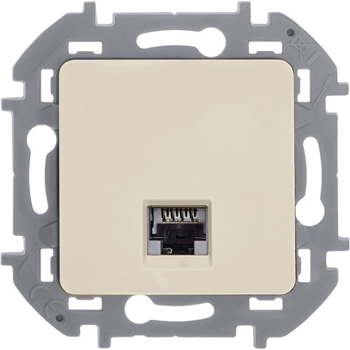 INSPIRIA Розетка компьютерная RJ45 категория 6 UTP слоновая кость