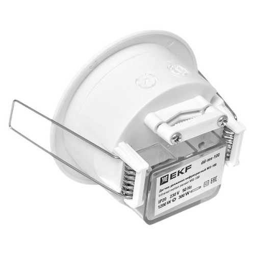 ИК датчик движения встраив. 1200Вт 360гр. до 6м IP20 MS-100 EKF