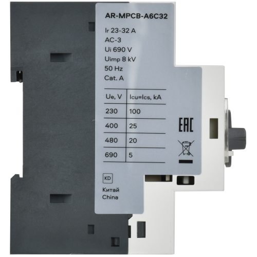 ARMAT Автоматический выключатель защиты двигателя A6 GV2P 23-32А IEK ARMAT Автоматический выключатель защиты двигателя A6 GV2P 23-32А IEK