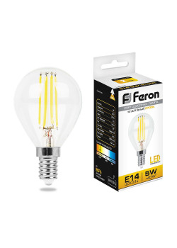Лампа светодиодная Feron LB-61 Шарик E14 5W 230V 2700K