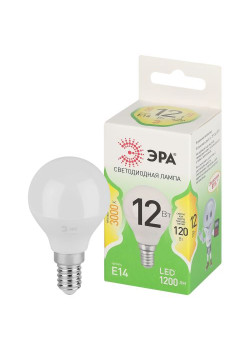 Лампа светодиодная GREEN LINE P45-12W-830-E14 GL 12Вт шар 3000К свет тепл. E14 Эра Б0067042