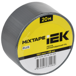 MIXTAPE PLUS Лента армированная TPL 150мкм 48ммх20м серая IEK