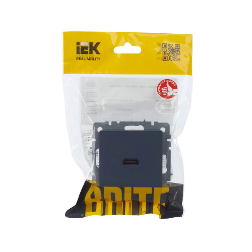BRITE Розетка HDMI РHDMI-0-БрМ маренго IEK BRITE Розетка HDMI РHDMI-0-БрМ маренго IEK