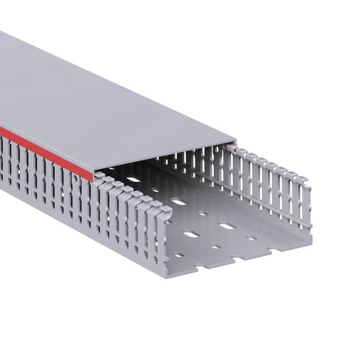 Короб перфорированный, серый RL6 100x40 Короб перфорированный, серый RL6 100x40