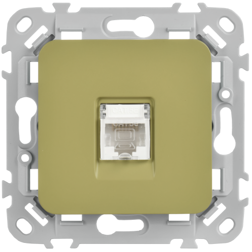 FLITE Розетка компьютерная RJ45 категория 5Е UTP РК5е-1-0-ФлО оливковый IEK FLITE Розетка компьютерная RJ45 категория 5Е UTP РК5е-1-0-ФлО оливковый IEK