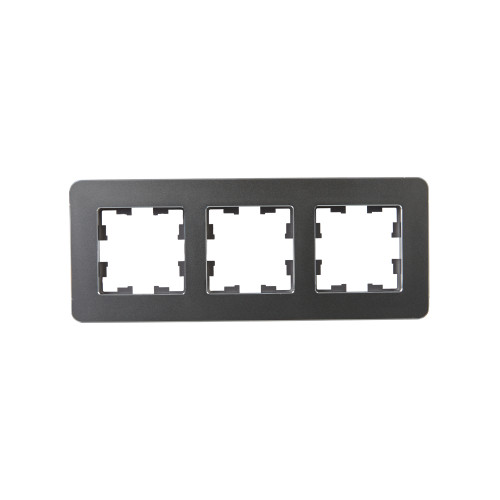 BRITE Рамка 3-местная РУ-3-1-Бр металл титан RE IEK BRITE Рамка 3-местная РУ-3-1-Бр металл титан RE IEK