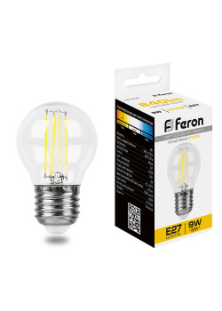 Лампа светодиодная Feron LB-509 Шарик E27 9W 230V 2700K