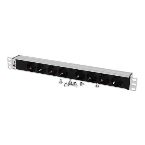 Блок распределения питания Rem IP20 R-32-8S-I-440-K гор.размещ. 8xSchuko базовые 32A клеммная колодка Блок распределения питания Rem IP20 R-32-8S-I-440-K гор.размещ. 8xSchuko базовые 32A клеммная колодка
