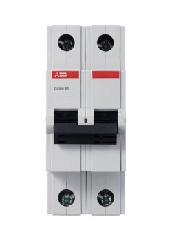 Выключатель автоматический модульный 2п C 50А 4.5кА Basic M BMS412C50 ABB 2CDS642041R0504