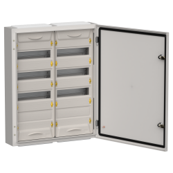 TITAN 5 Корпус металлический ЩРн-96 (2х48) 710х570х140мм IP54 серый (одна дверь) IEK
