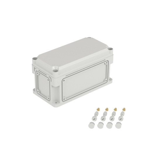 Корпус RAM box без МП 300х150х160 мм, с фланцами, непрозрачная крышка высотой 35 мм, IP66/IP67