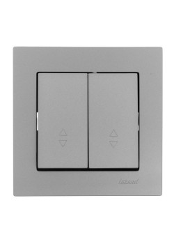 Переключатель проходной 2-кл. СП Vesna механизм платина LEZARD 742-3588-106
