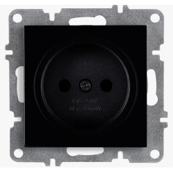 Розетка 1-м СП LAVIN/KAREN 16А IP20 без заземл. механизм черн. ARVIA 50 07 2000 215
