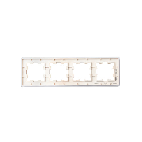 BRITE Рамка 4-местная РУ-4-2-Бр стекло дымчатый RE IEK BRITE Рамка 4-местная РУ-4-2-Бр стекло дымчатый RE IEK