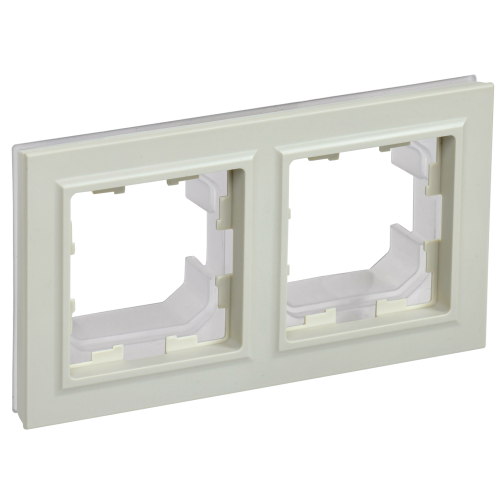 BRITE Рамка 2-местная IP44 РУ-2-БрКр-44 бежевый IEK