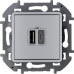 INSPIRIA Зарядное устройство USB А+С 3000мА 5Валюминий INSPIRIA Зарядное устройство USB А+С 3000мА 5Валюминий