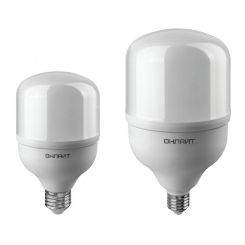 Лампа светодиодная высокомощная 82 907 OLL-T140-70-230-865-E27E40 70Вт 6500К холод. бел. E27/E40 5300лм 176-264В ОНЛАЙТ 82907