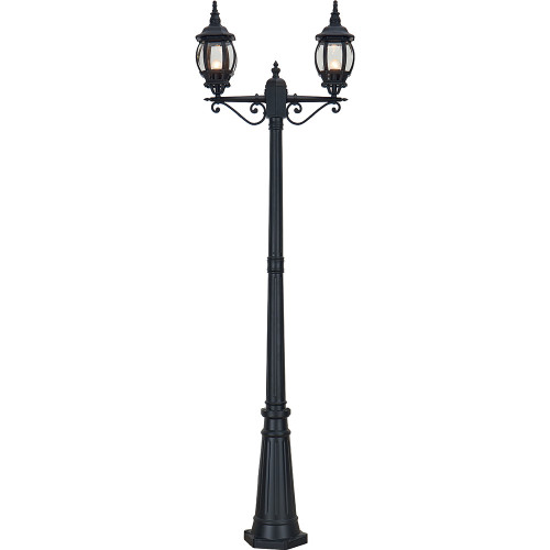 Светильник садово-парковый Feron 8114/PL8114 столб 2*100W E27 230V, черный Светильник садово-парковый Feron 8114/PL8114 столб 2*100W E27 230V, черный