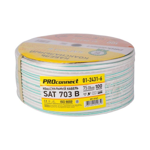 Кабель SAT 703B Cu/Al/Cu бухта (м) PROCONNECT 01-2431-6 Кабель SAT 703B Cu/Al/Cu бухта (м) PROCONNECT 01-2431-6