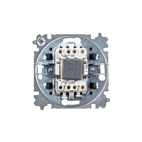 Выключатель 1-кл. СП Levit IP20 с подсветкой бел./дым. черн. ABB 2CHH590146A6062 Выключатель 1-кл. СП Levit IP20 с подсветкой бел./дым. черн. ABB 2CHH590146A6062