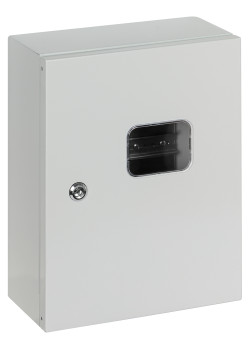 Корпус металлический ЩУ-3ф/1-0 (1 дверь), 395х310х150 мм, IP54, RAL7035 светло-серый LITE