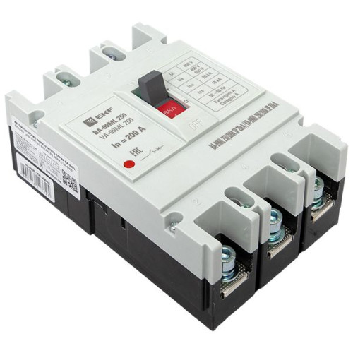 ВА-99МL 250/200А 3P 20кА EKF Basic ВА-99МL 250/200А 3P 20кА EKF Basic