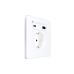 Systeme Infinity, Розетка С/У с ЗК и зар.устр.USB А+С 20Вт (250В, 16А, защ.шторки), Арктический лед Systeme Infinity, Розетка С/У с ЗК и зар.устр.USB А+С 20Вт (250В, 16А, защ.шторки), Арктический лед