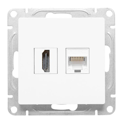 Механизм роз. HDMI+RJ45 (cat5), бел. Эпика EKF Механизм роз. HDMI+RJ45 (cat5), бел. Эпика EKF