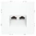 Розетка компьютерная 2-м СП S70 RJ45 + RJ45 кат.6 механизм бел. матов. Voltum VLS060202 Розетка компьютерная 2-м СП S70 RJ45 + RJ45 кат.6 механизм бел. матов. Voltum VLS060202