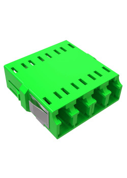 Адаптер LC/APC-Quad, Senior/Senior, SC-footprint, ОS2, зеленый