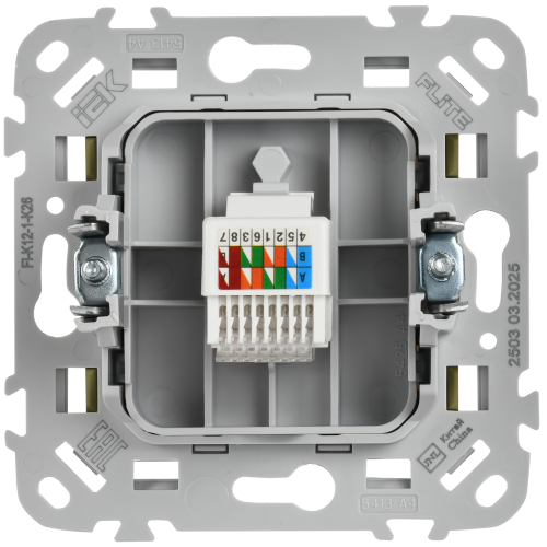 FLITE Розетка компьютерная RJ45 категория 5Е UTP РК5е-1-0-ФлО оливковый IEK FLITE Розетка компьютерная RJ45 категория 5Е UTP РК5е-1-0-ФлО оливковый IEK