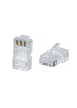 Коннектор RJ-45(8P8C) кат.5Е неэкранированный универсальный TOKOV Eletrcic TKE-CNR-5E24-UTP