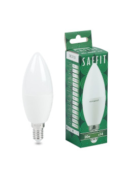 Лампа светодиодная SAFFIT SBC3720 Свеча E14 20W 230V 6400K