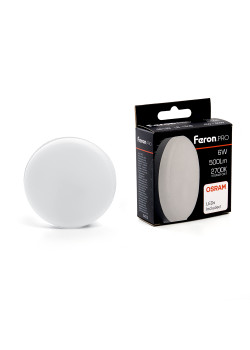 Лампа светодиодная Feron LB-1506 GX53 6W 175-265V 2700K OSRAM LED
