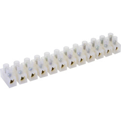 LD227-6A Зажим винтовой изолированный 450В, 6А, 12 пар, полиэтилен DIY