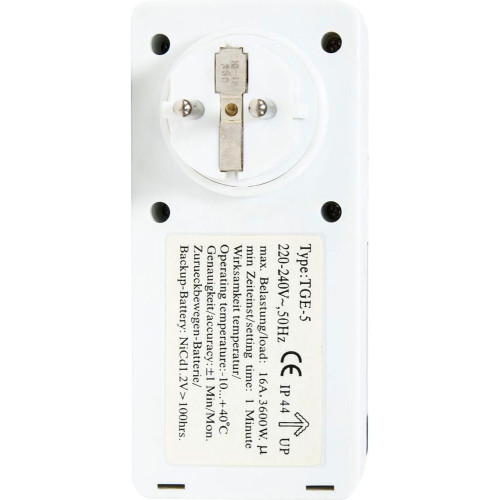 Розетка с таймером Feron TM23 недельная электронная мощность 3500W/16A IP44 Розетка с таймером Feron TM23 недельная электронная мощность 3500W/16A IP44