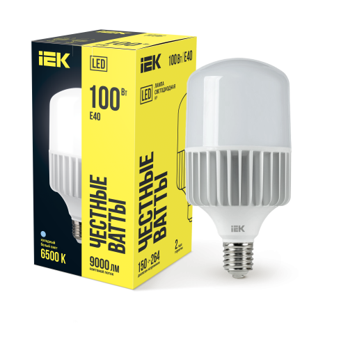 Лампа светодиодная HP 100Вт 230В 6500К E40 IEK